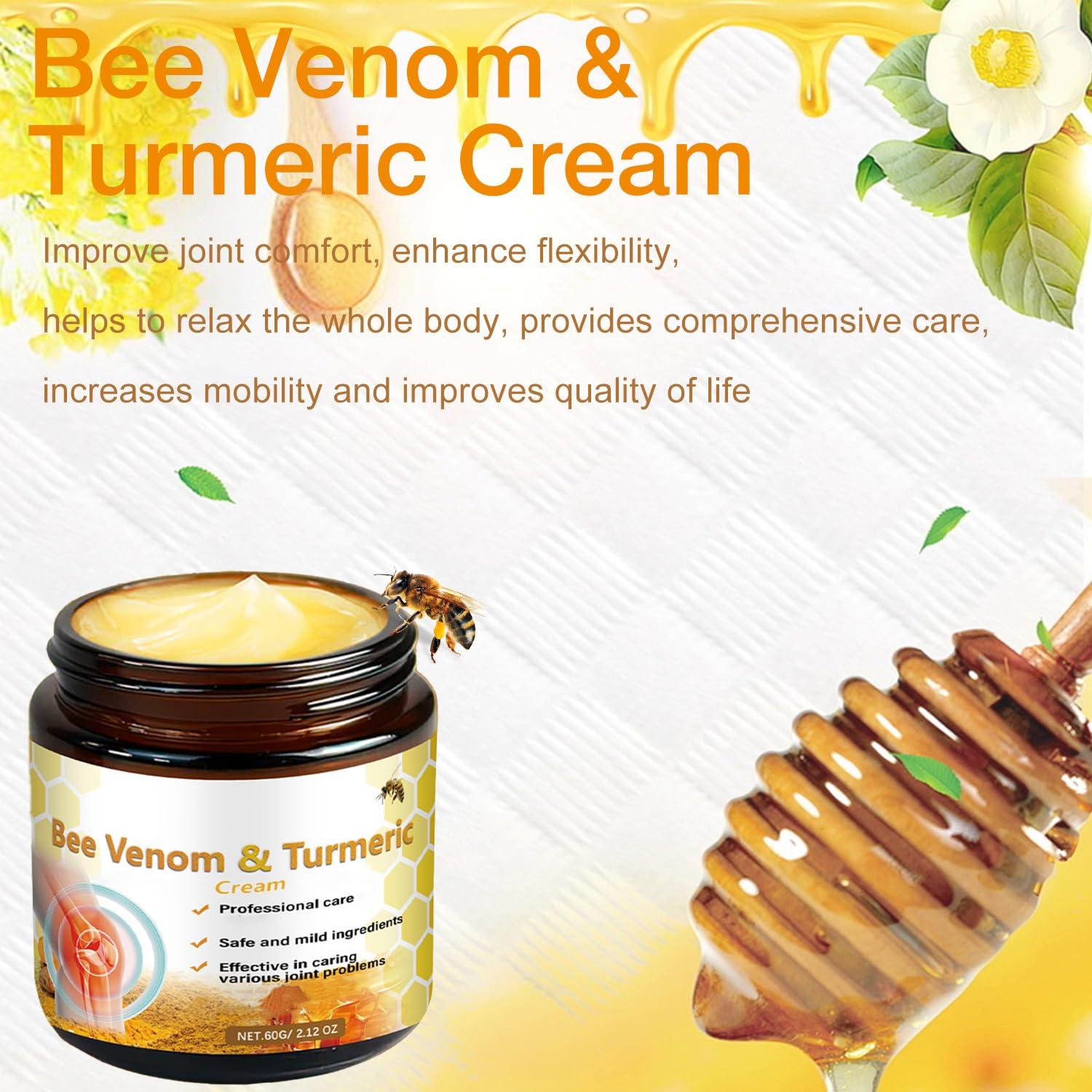 Crema de Veneno de Abeja y Cúrcuma 2Pcs - Efectiva para Articulaciones