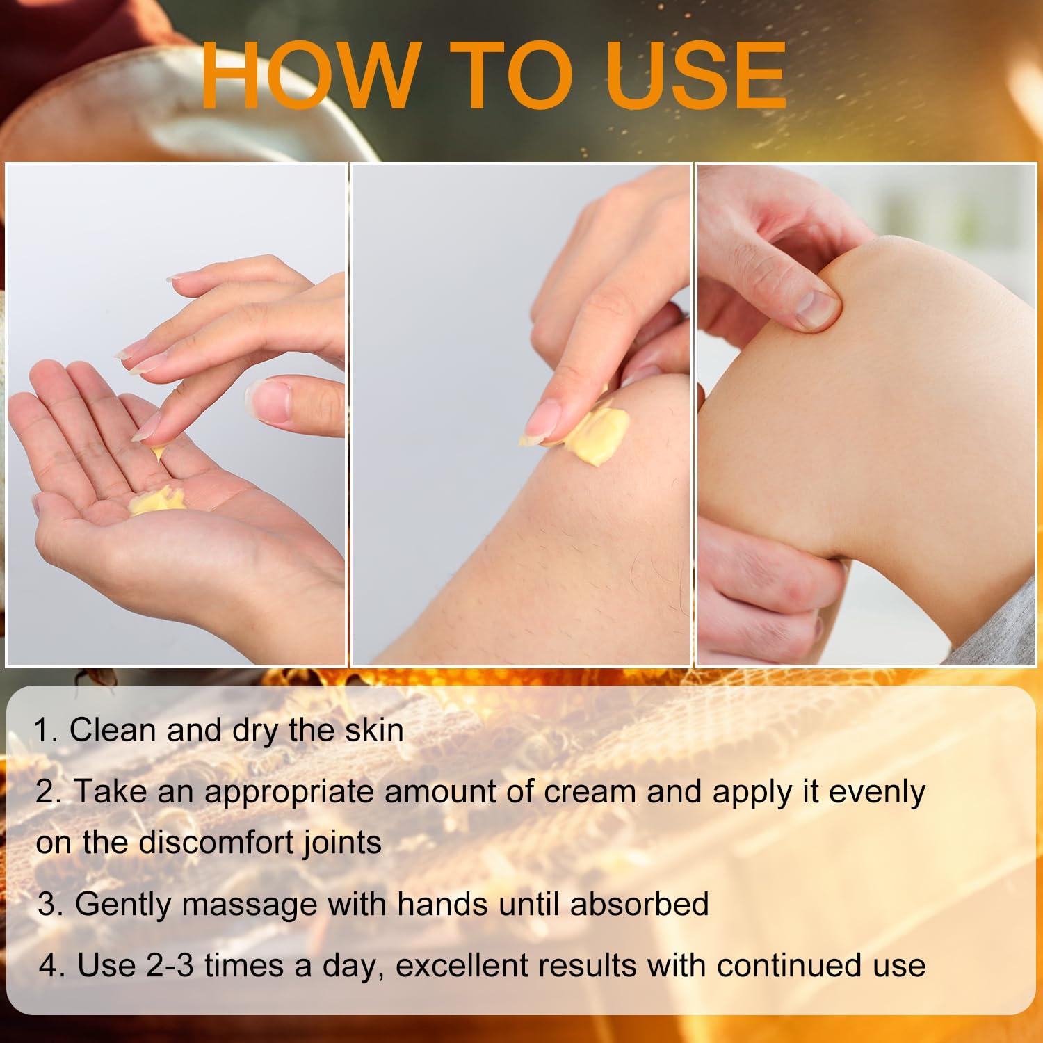 Crema de Veneno de Abeja y Cúrcuma 2Pcs - Efectiva para Articulaciones