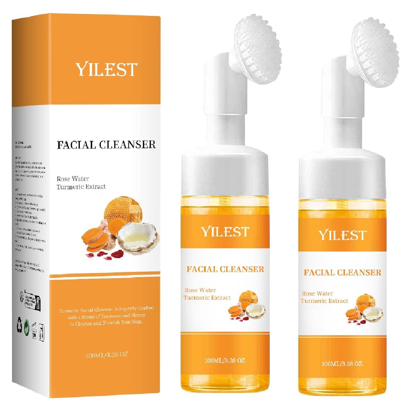 Gel Limpiador Facial de Cúrcuma MULPG 100ml con Cepillo