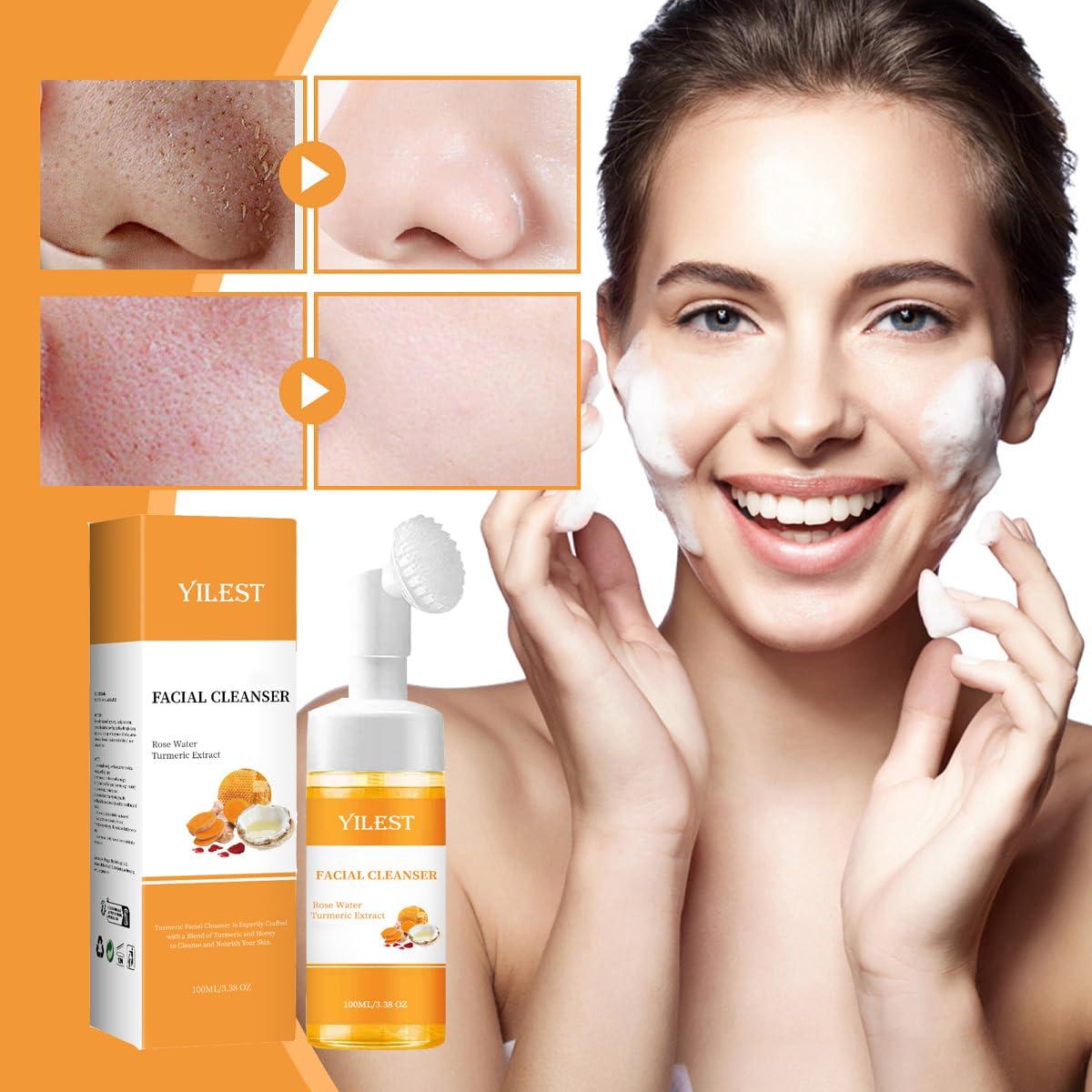 Gel Limpiador Facial de Cúrcuma MULPG 100ml con Cepillo