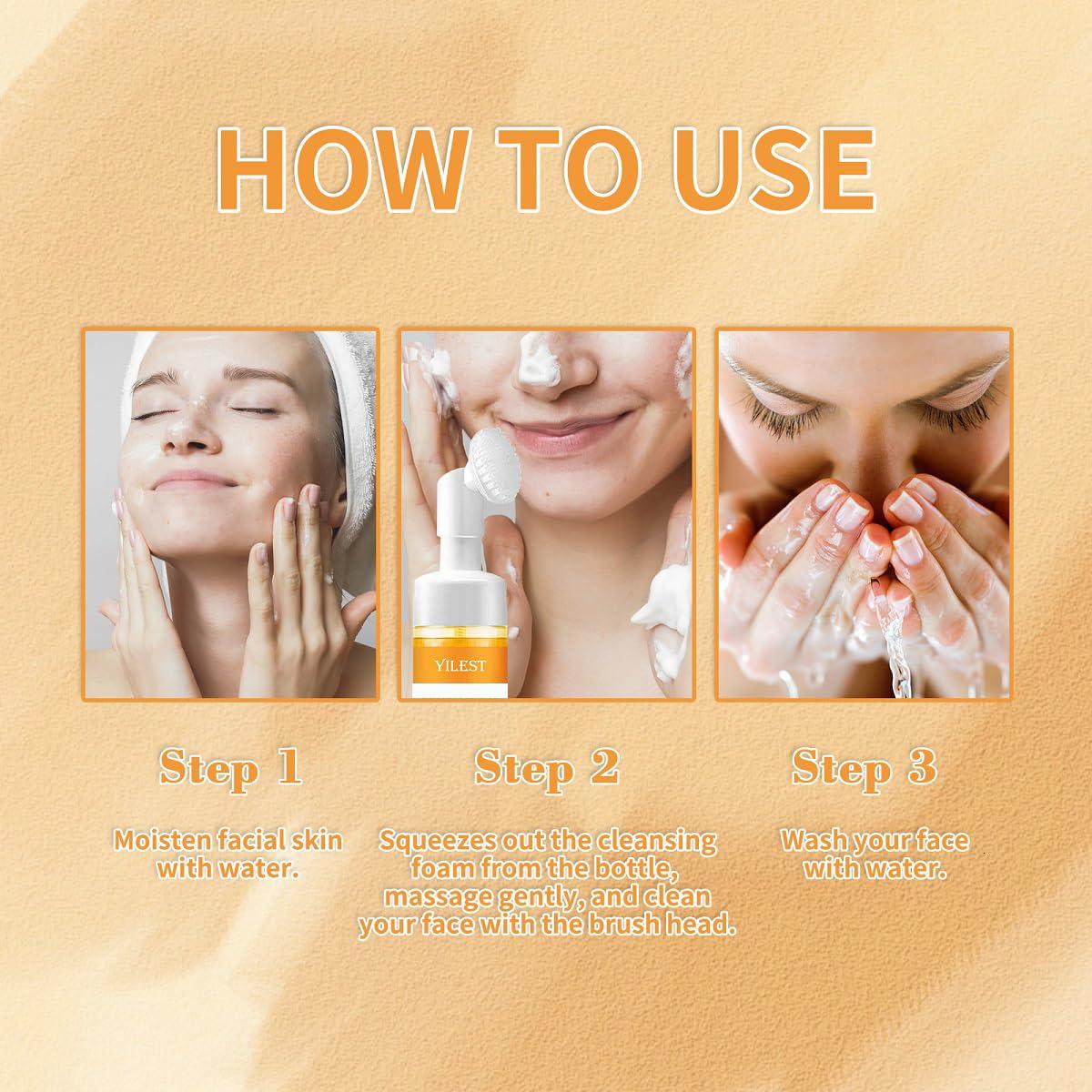 Gel Limpiador Facial de Cúrcuma MULPG 100ml con Cepillo