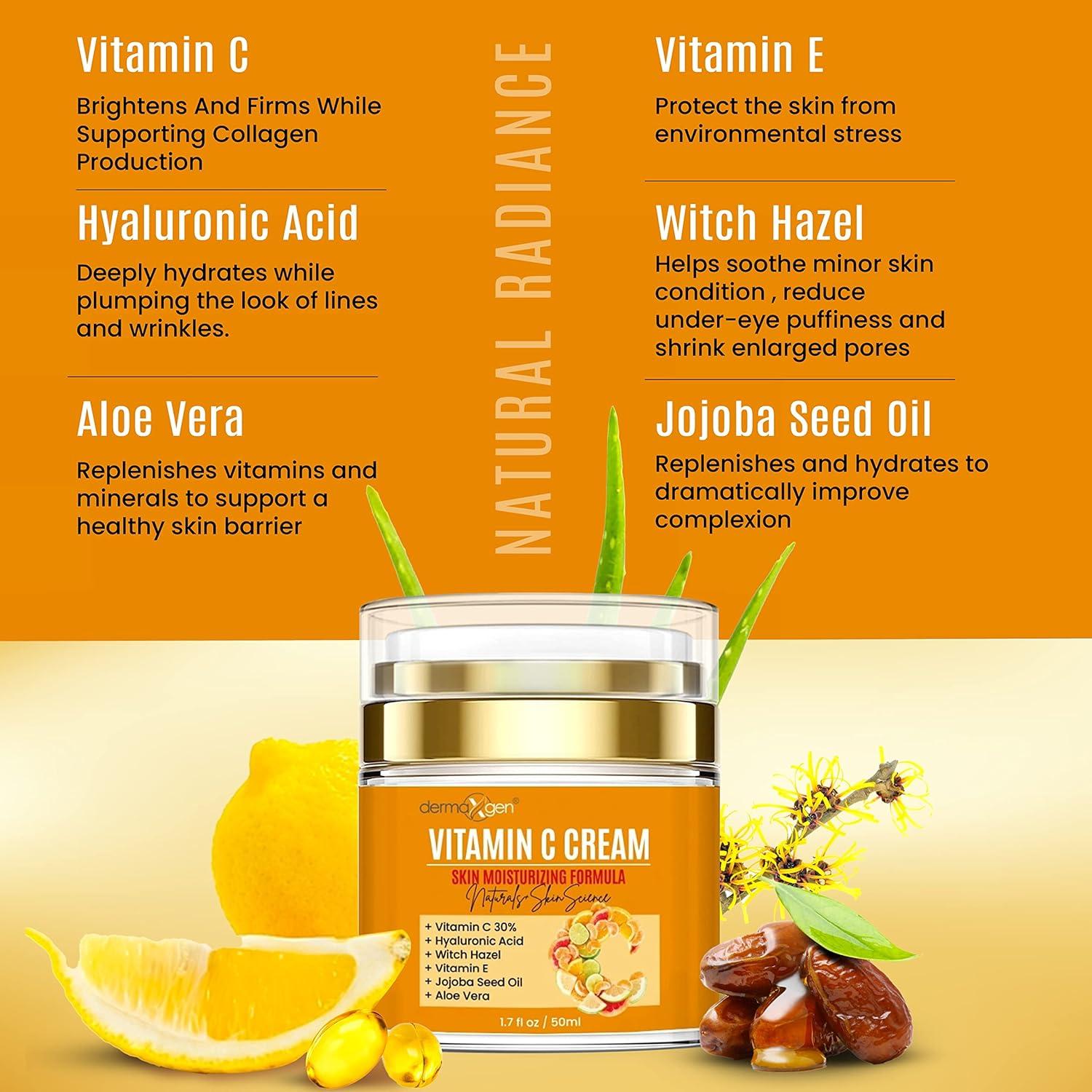 Crema Hidratante de Vitamina C Naturals+SkinScience 50 ml