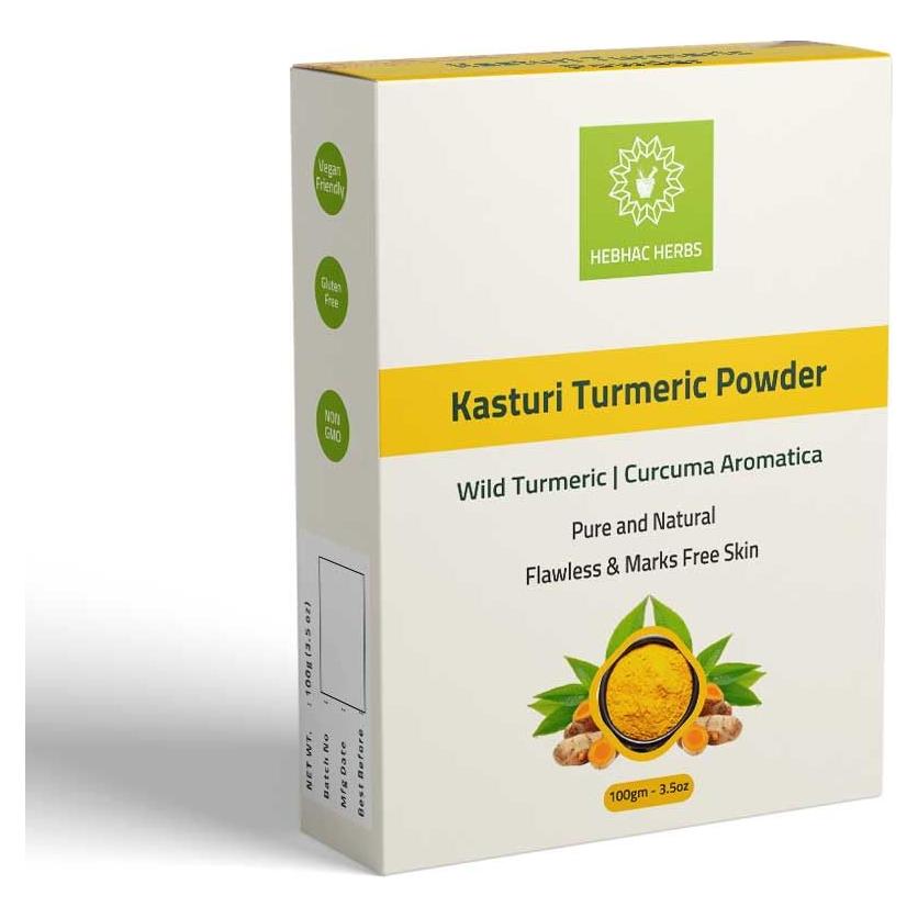 Polvo de Cúrcuma Silvestre Kasthuri Manjal 99.22 g - Cuidado Facial