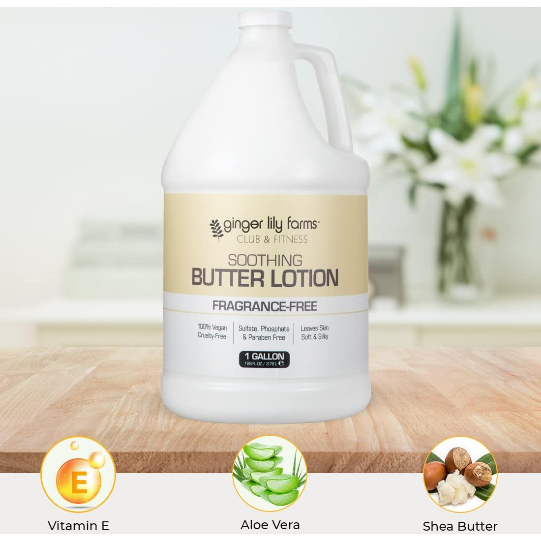 Loción Corporal Calmante Ginger Lily Farms 1 Galón Vegana