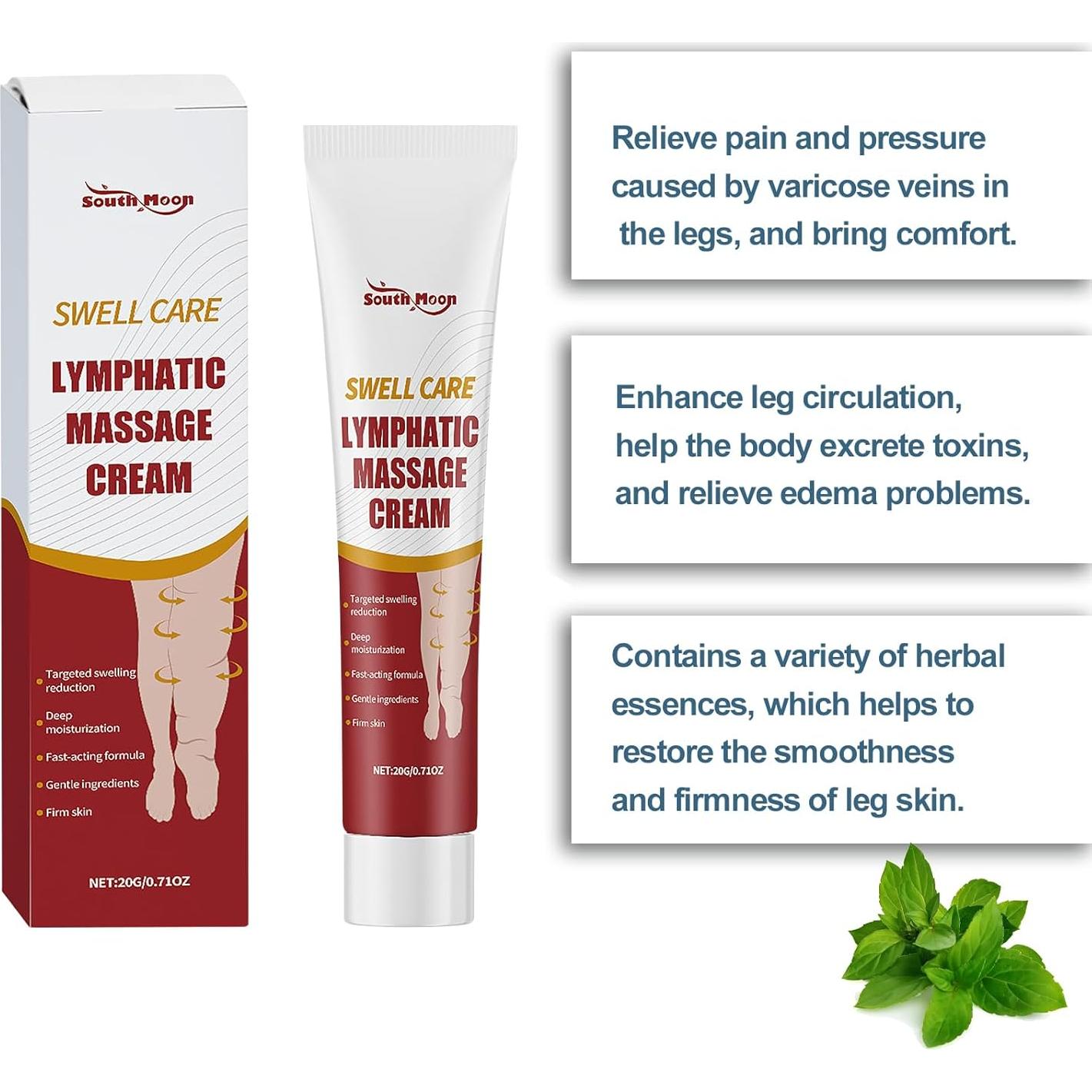 Crema de Masaje Linfático Swell Care 42 ml - Reducción de Hinchazón