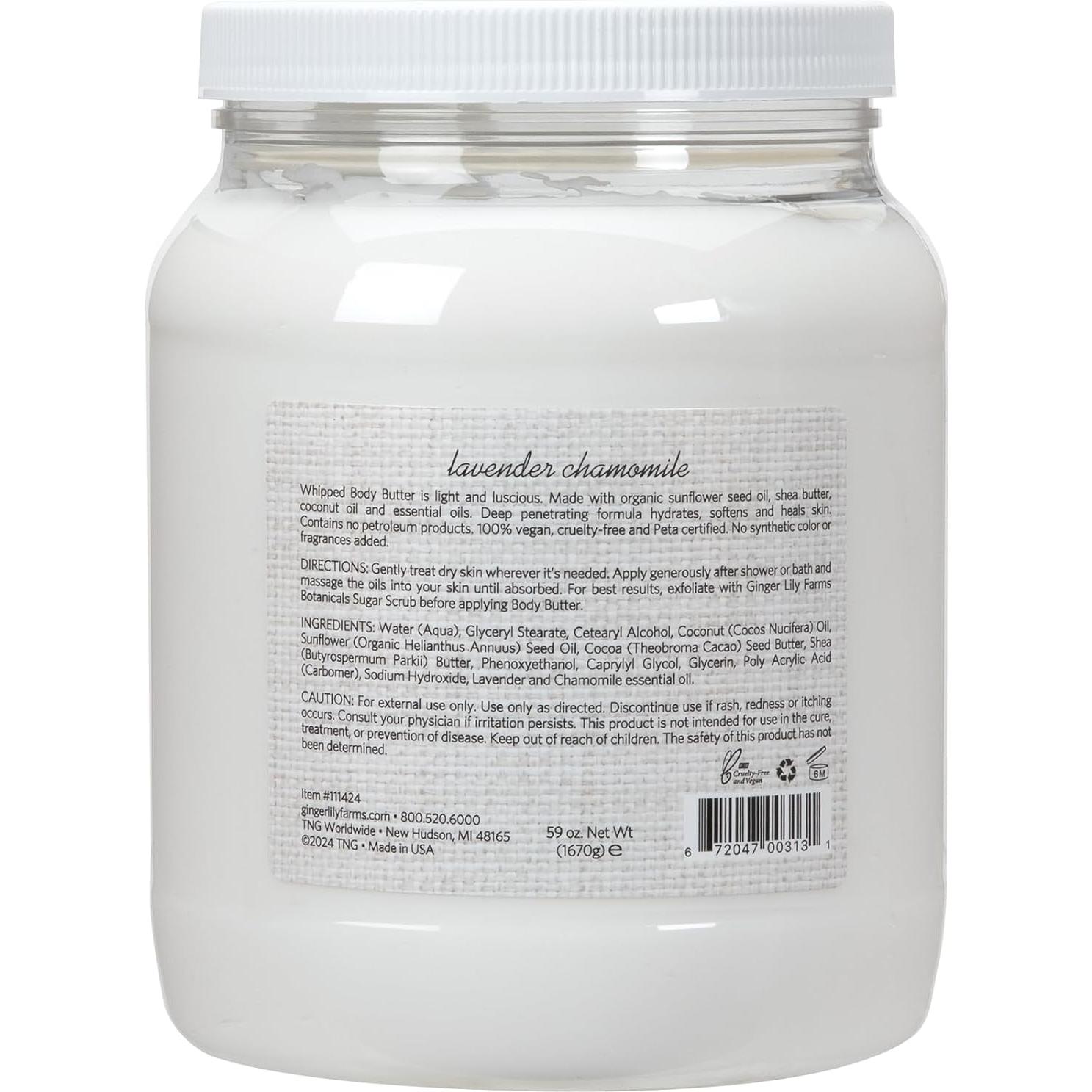 Manteca Corporal Batida Ginger Lily Farms 1.67 kg Lavanda Manzanilla