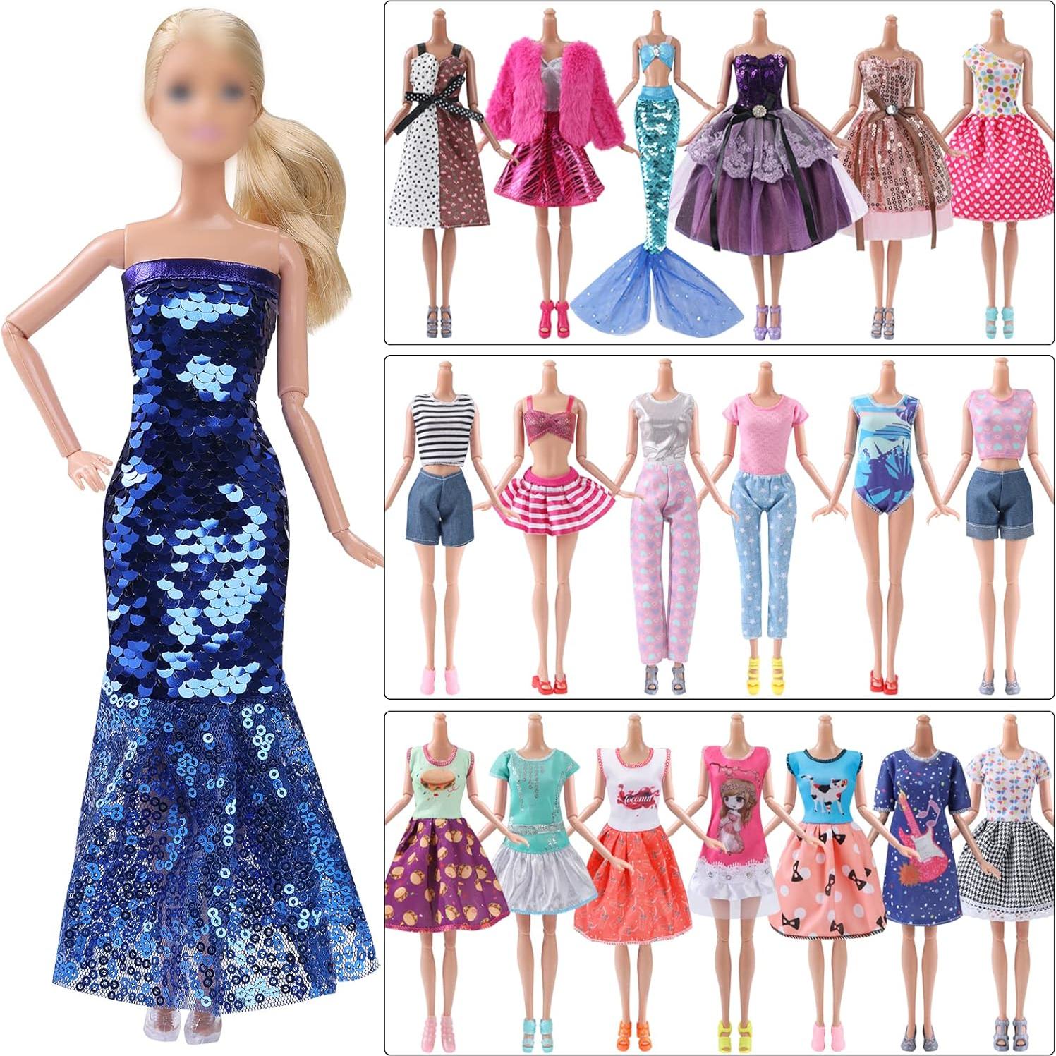 Set de Ropa y Zapatos para Muñeca Lady Cat 29.21 cm - 25 Piezas