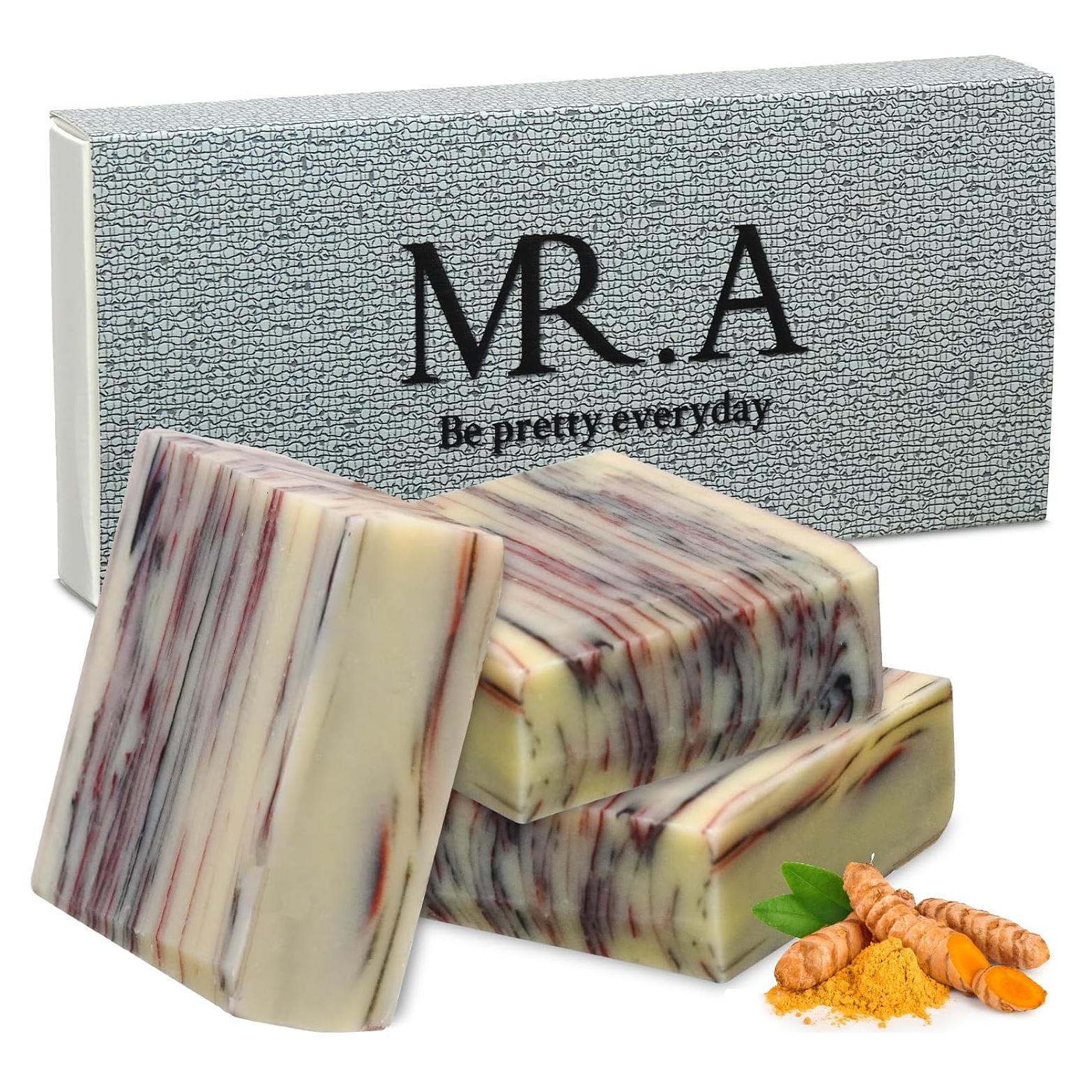 Pack de 3 Jabones de Cúrcuma Orgánica MR.A - Hidratante y Natural