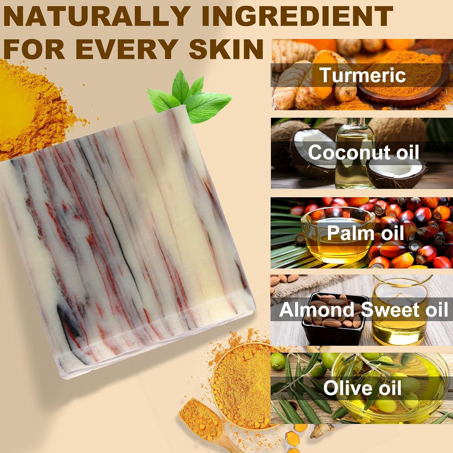 Pack de 3 Jabones de Cúrcuma Orgánica MR.A - Hidratante y Natural