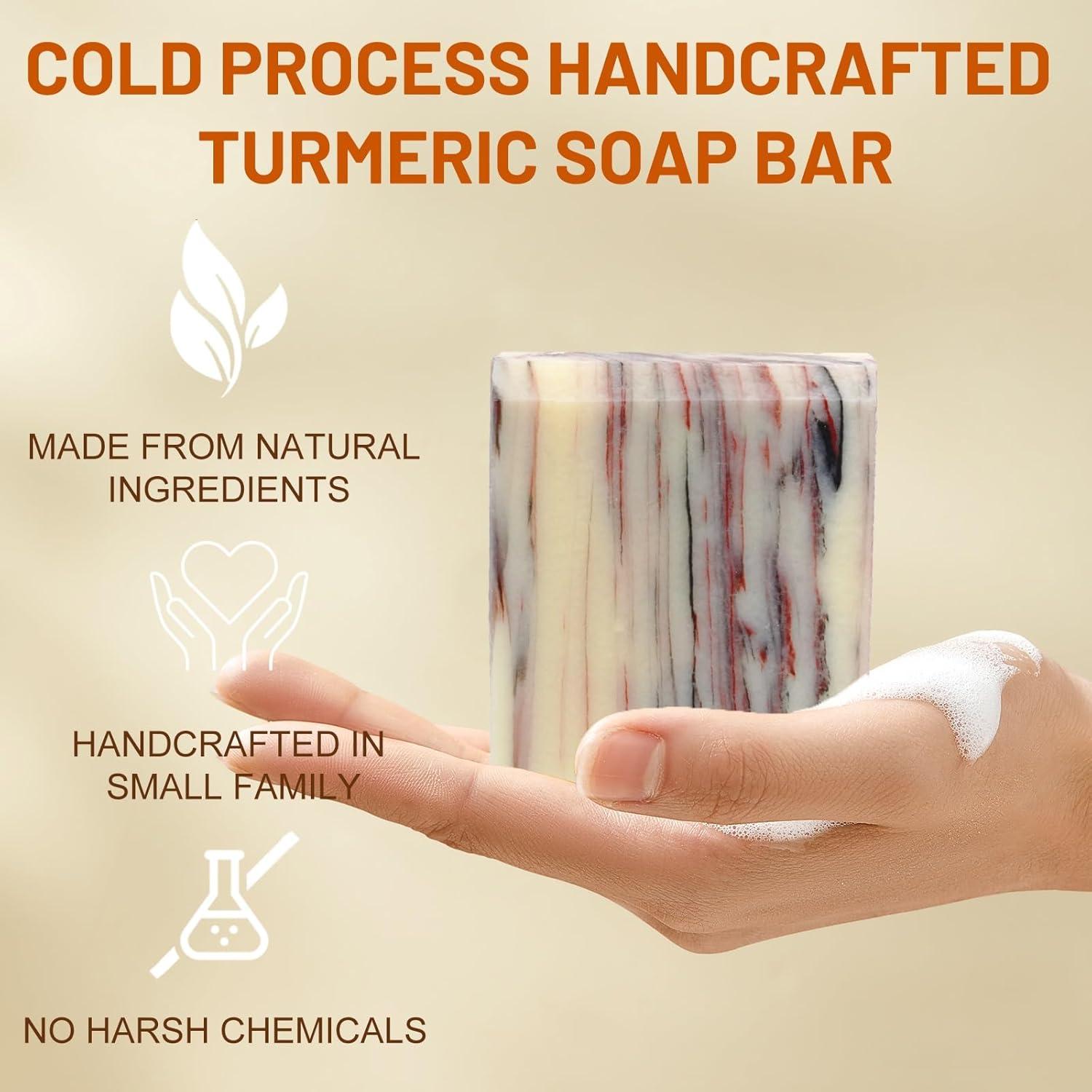 Pack de 3 Jabones de Cúrcuma Orgánica MR.A - Hidratante y Natural