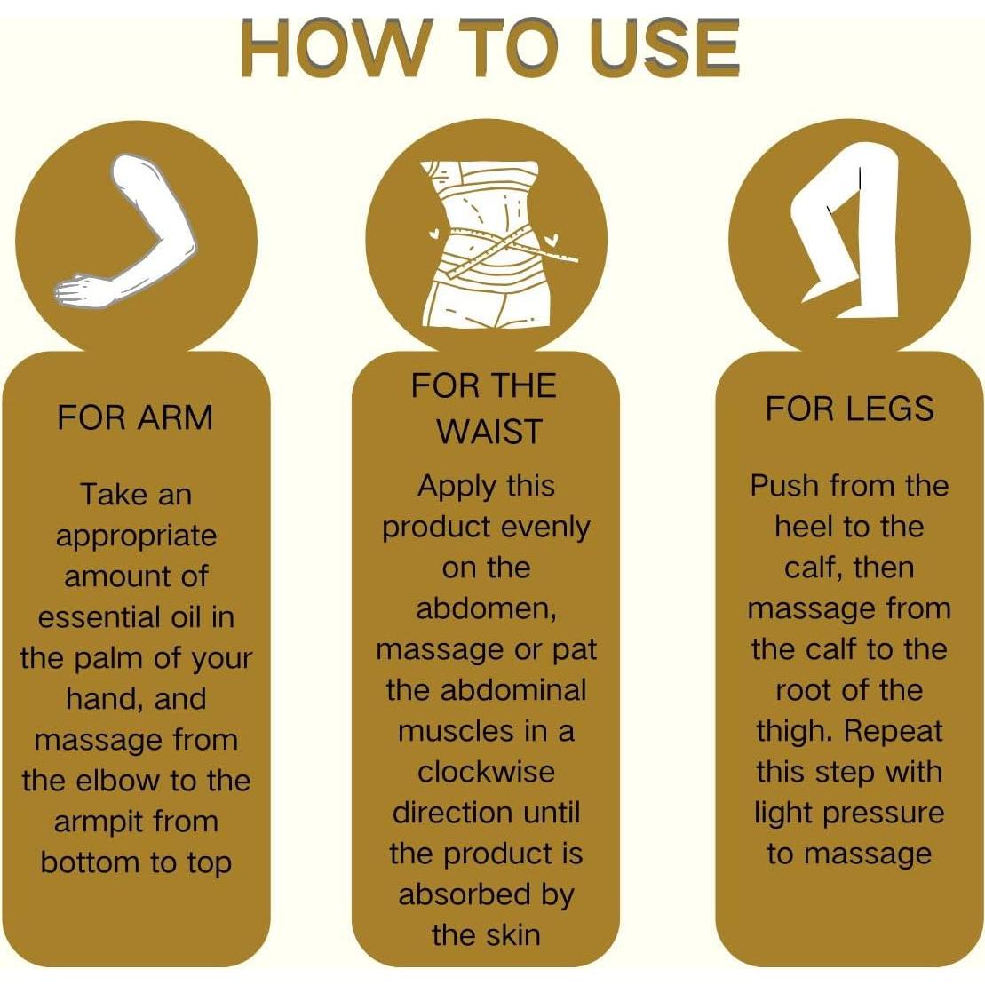 Aceite de Jengibre para Masaje HongFaJing 3PCS 10ml