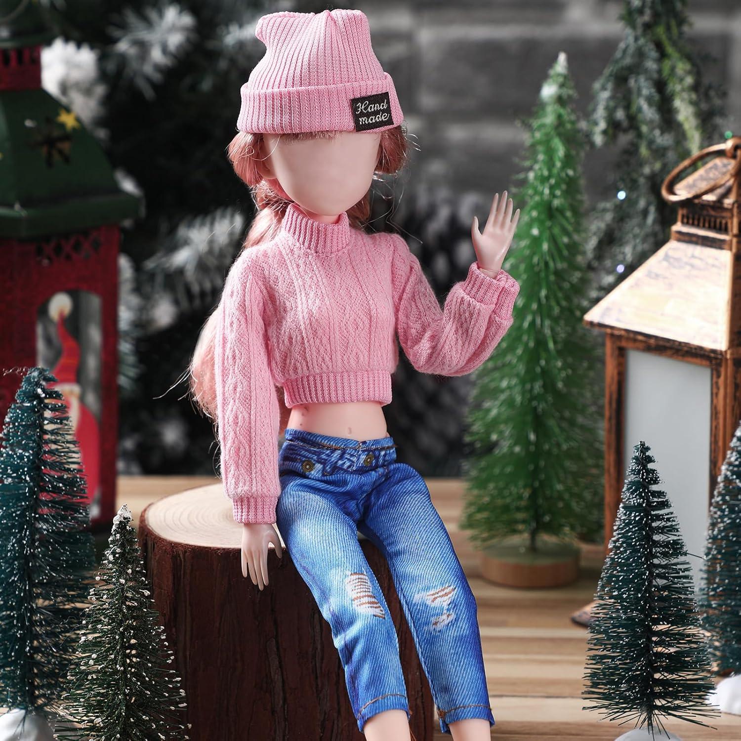 Conjunto Ropa de Muñeca 6 Piezas Fourluoo Multicolor