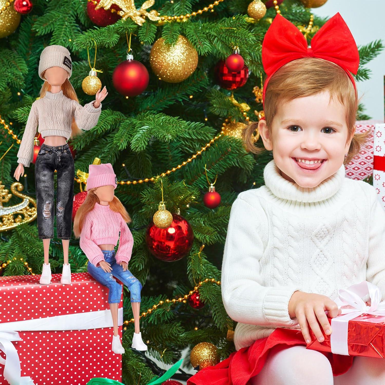 Conjunto Ropa de Muñeca 6 Piezas Fourluoo Multicolor