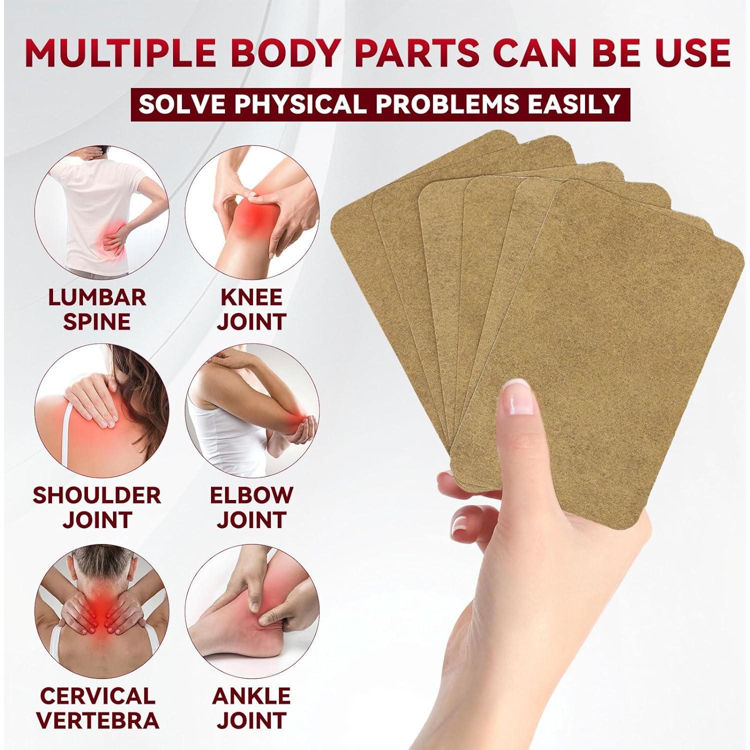 120 Parches de Jengibre para Alivio Muscular y Articular