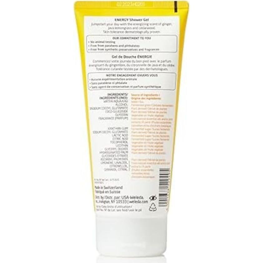 Gel de Ducha Energizante Weleda 200ml Libre de Parabenos