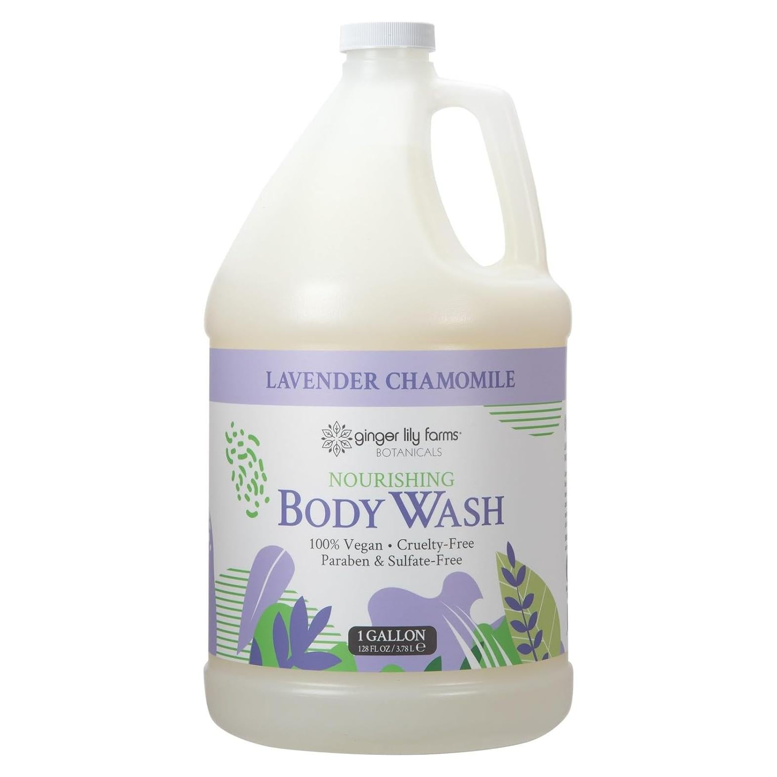 Jabón Corporal Nutritivo Ginger Lily Farms 1 Galón Lavanda