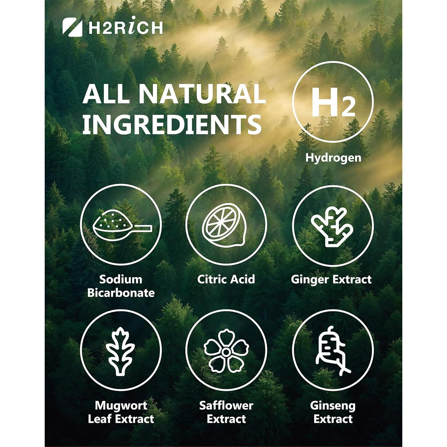 Tabletas de Baño de Pies H2RICH - 3 Paquetes Suavizantes