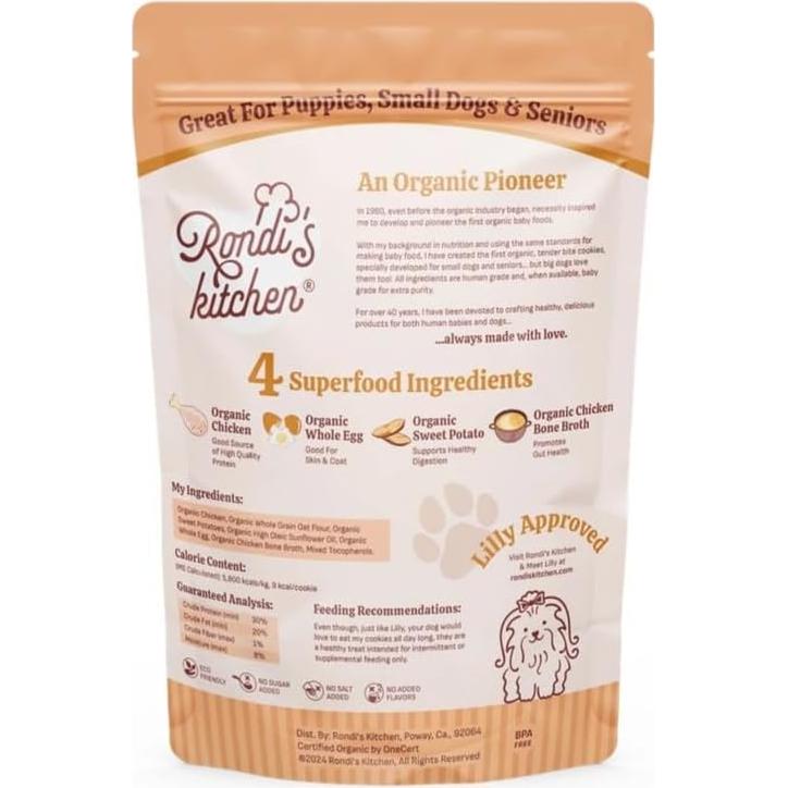 Galletas Suaves para Perros Rondi's Kitchen 100% Naturales Pollo y Batata