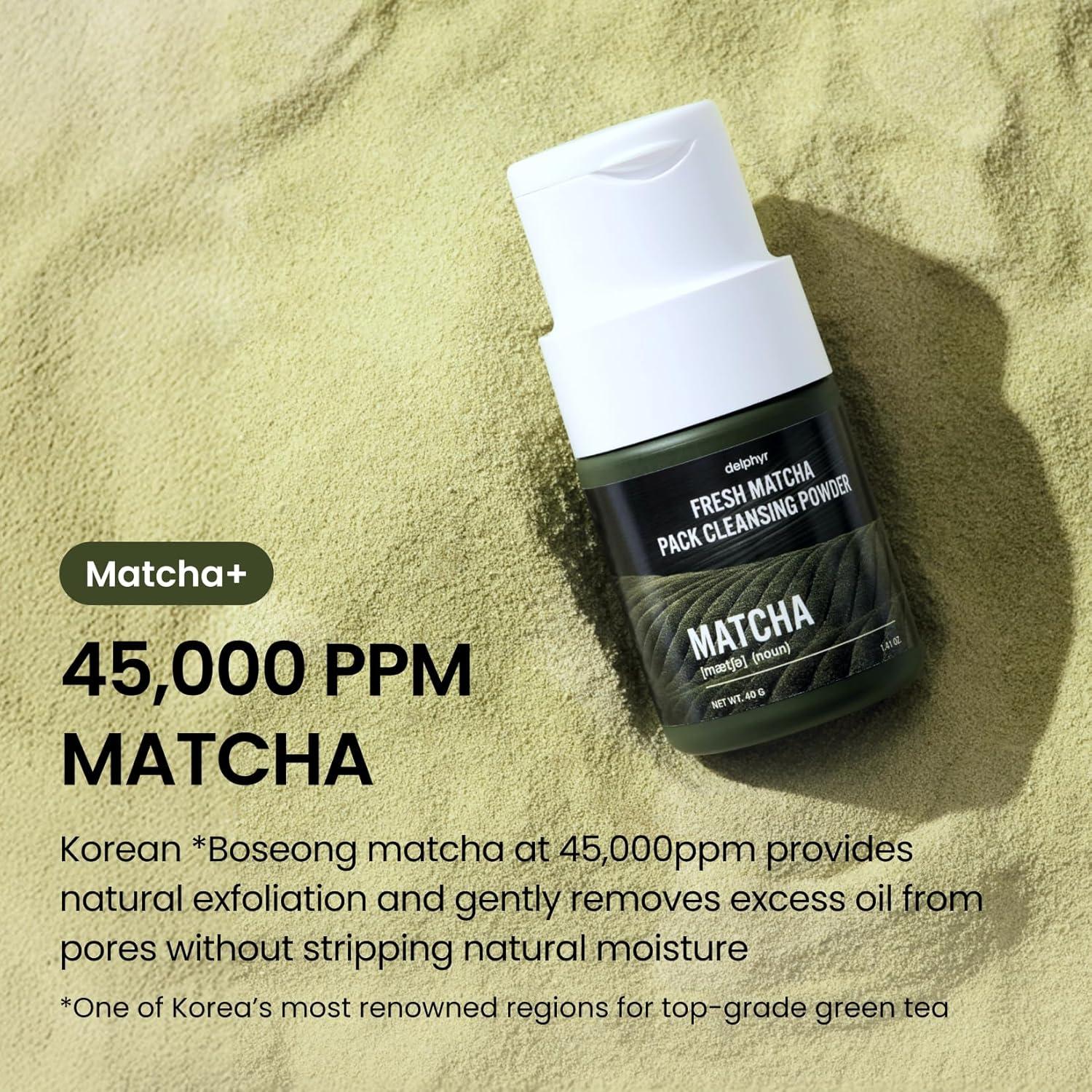 Limpiador Facial en Polvo Matcha Fresco 40g - Cuidado Piel Seca