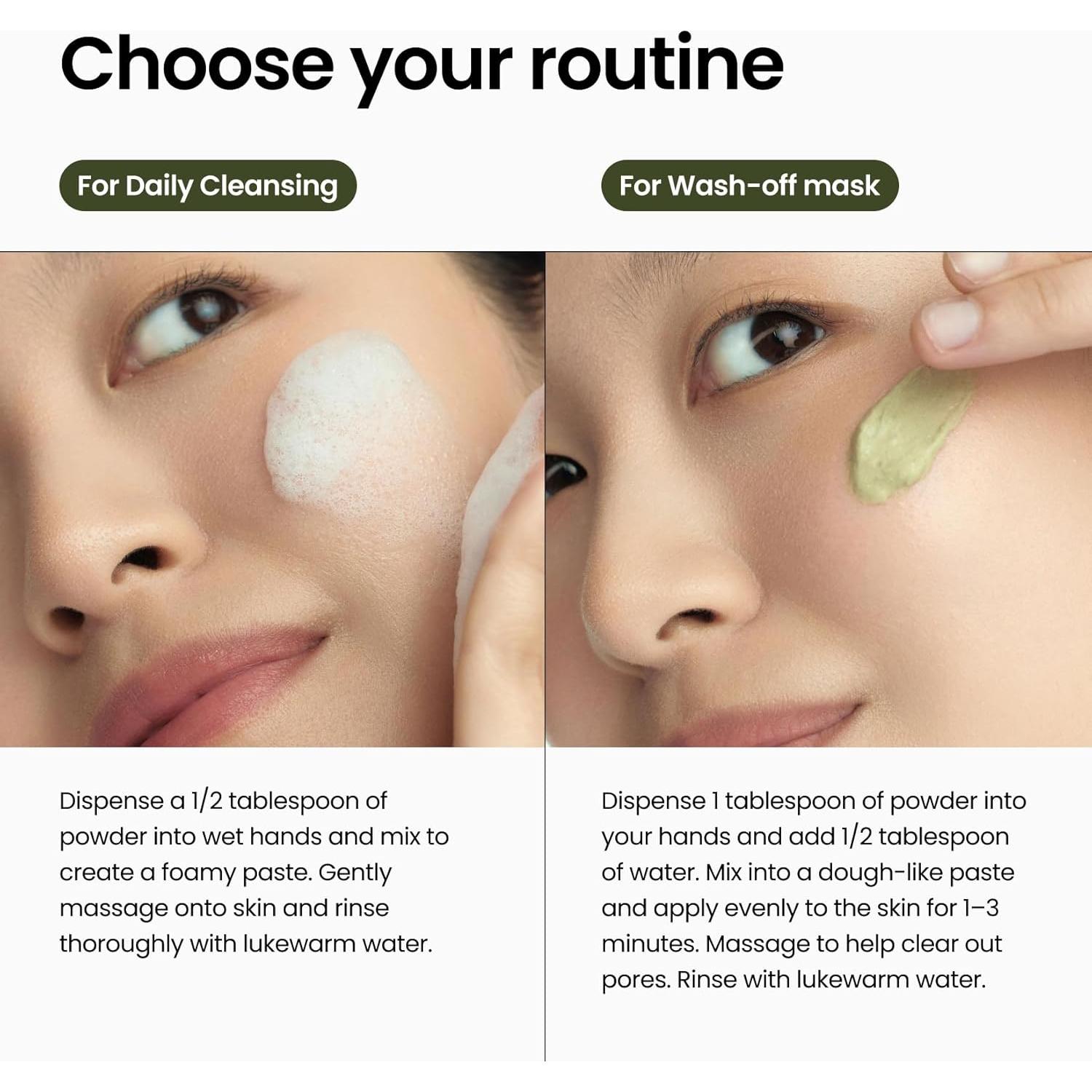 Limpiador Facial en Polvo Matcha Fresco 40g - Cuidado Piel Seca