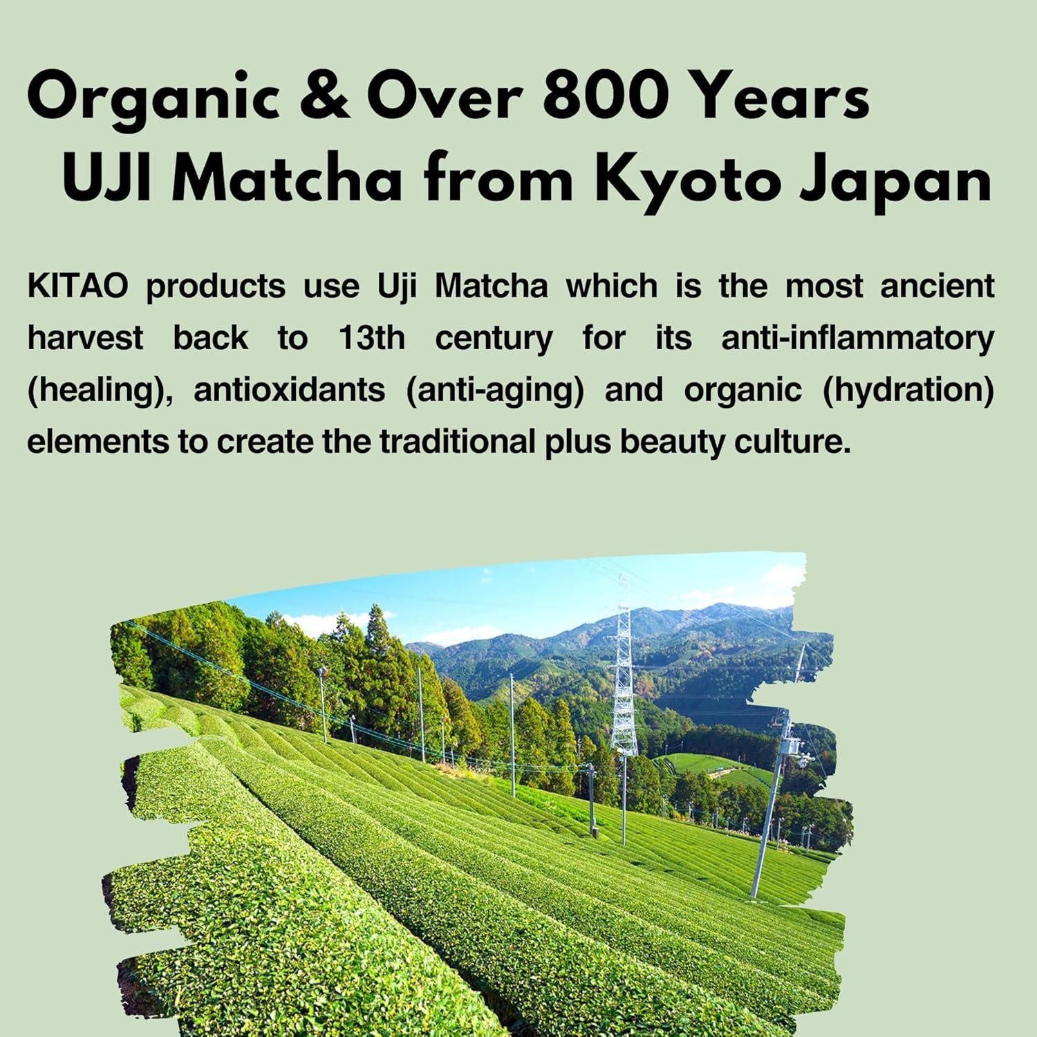 Crema Facial Orgánica Kitao 50ml - Antienvejecimiento Matcha