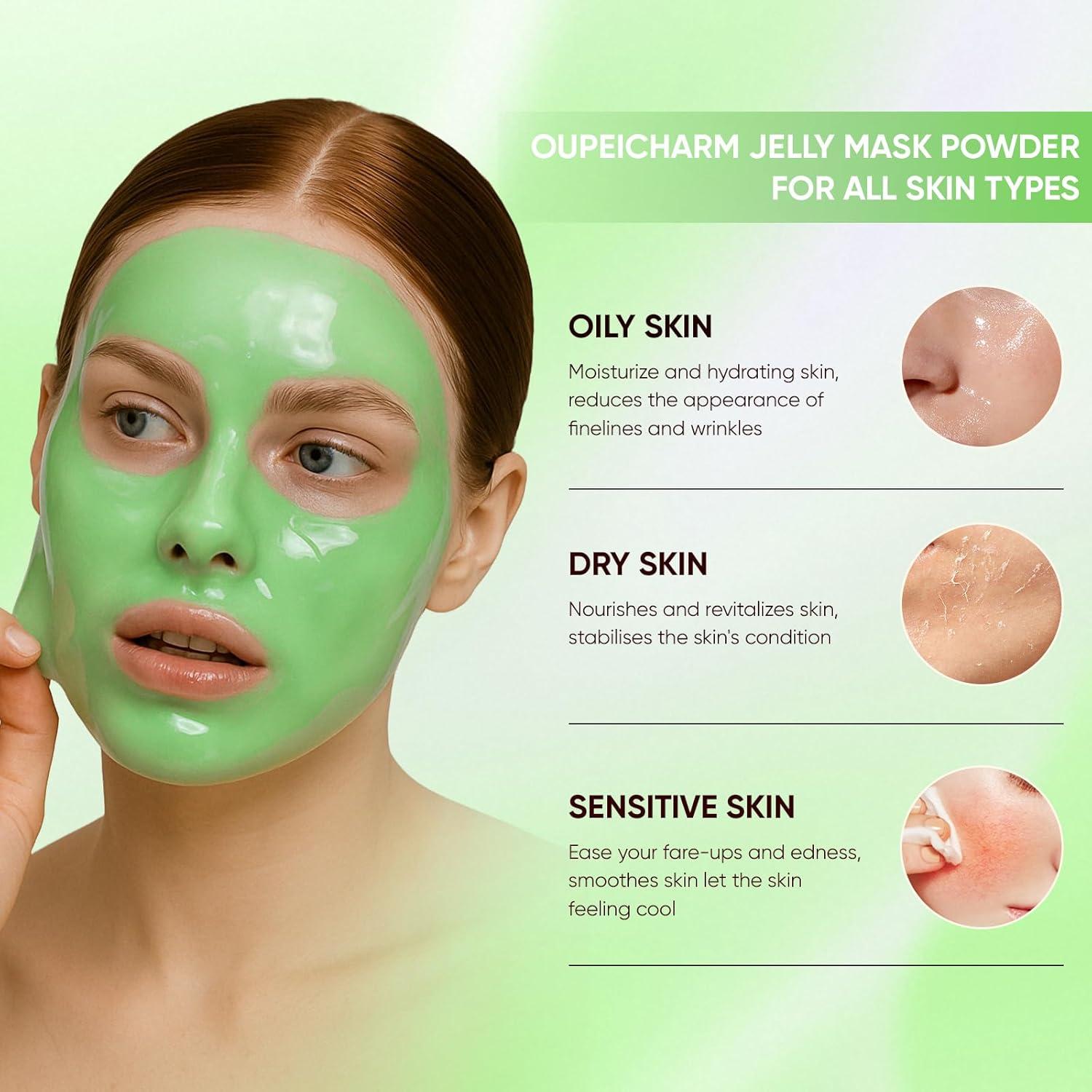 Mascarilla de Gel Hidro OUPEICHARM Matcha 680g Hidratante