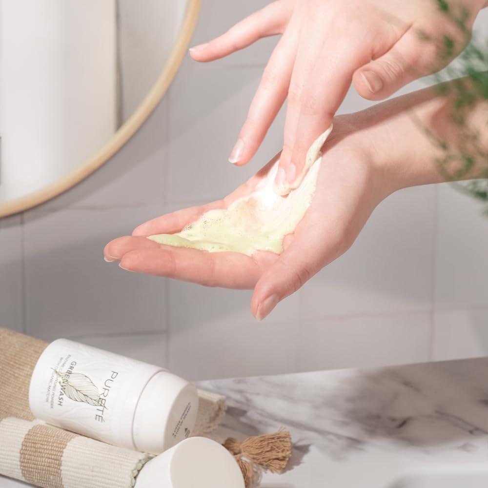 Limpiador Facial Exfoliante Pureté Greenwash 100g Matcha Papaina