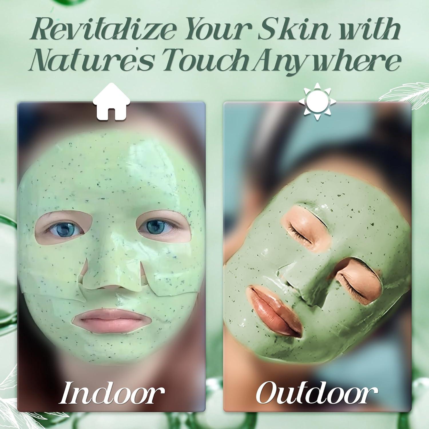 Mascarilla Facial de Té Verde Matcha Silksway - Hidratante y Desintoxicante