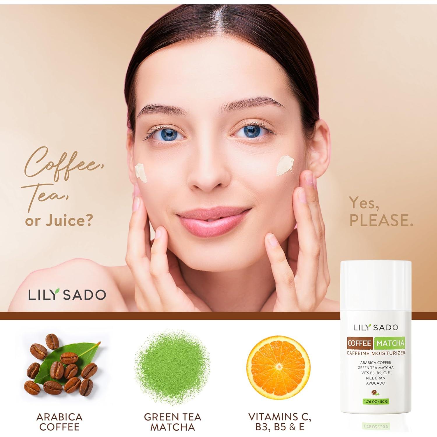 Crema Facial Hidratante Vegana Lily Sado 108g - Café y Matcha