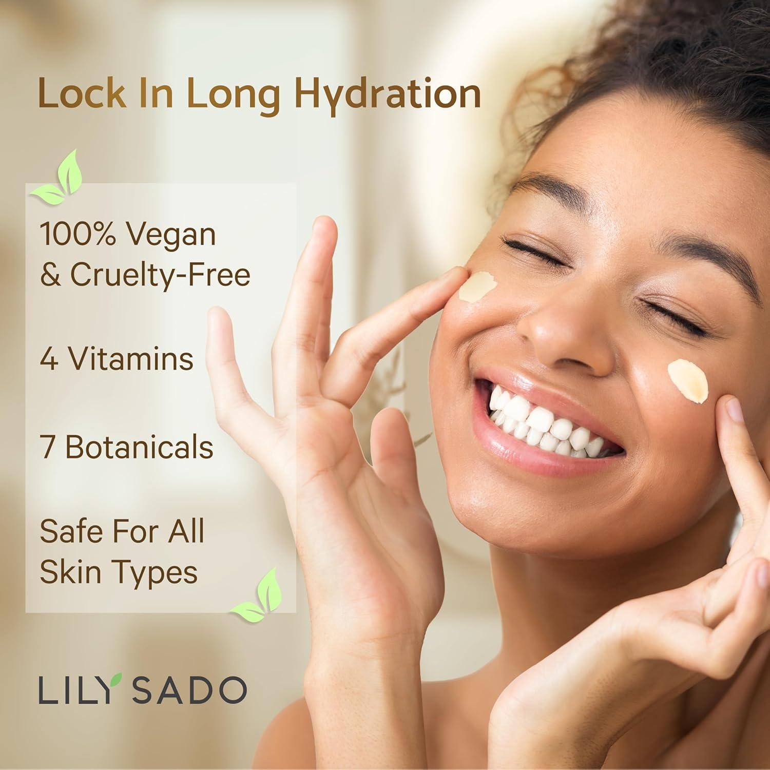 Crema Facial Hidratante Vegana Lily Sado 108g - Café y Matcha