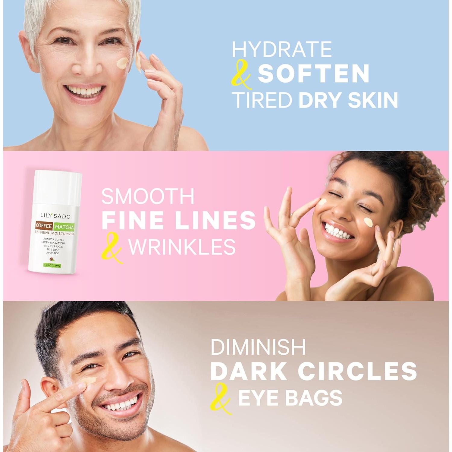 Crema Facial Hidratante Vegana Lily Sado 108g - Café y Matcha