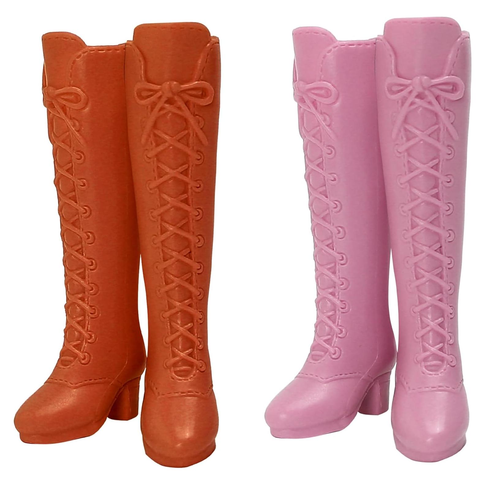 2 Pares de Botas para Muñeca BuleVina Moda Vaquera
