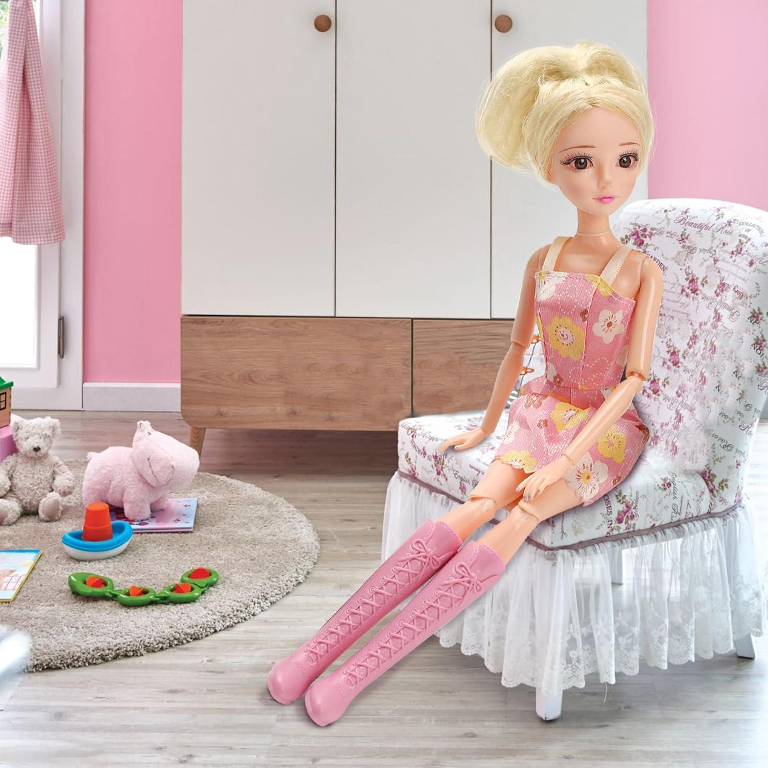 2 Pares de Botas para Muñeca BuleVina Moda Vaquera