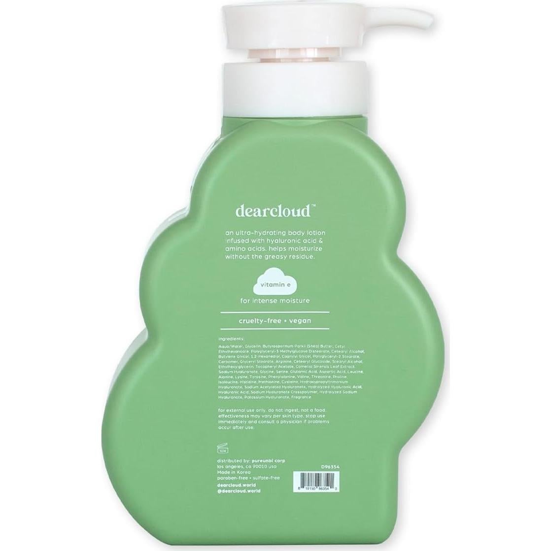 Conjunto de Cuidado Corporal Dearcloud - Gel de Ducha y Crema