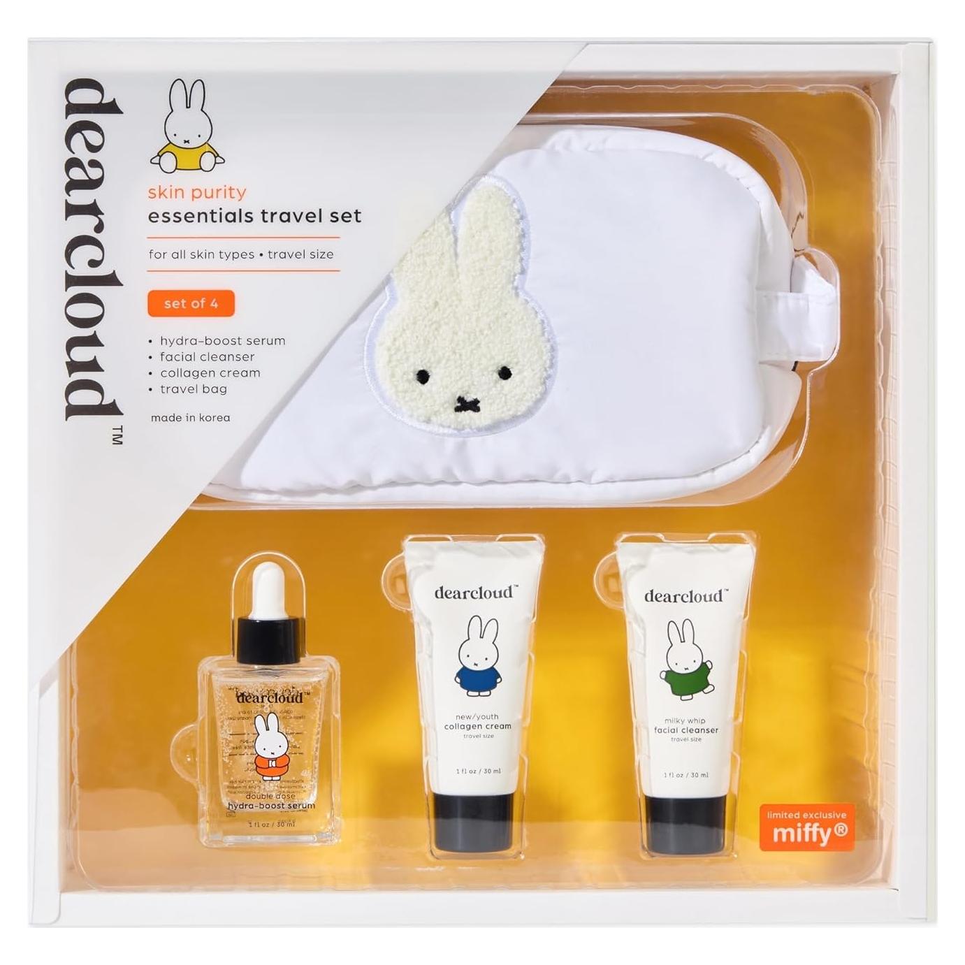 Set de Cuidado de Piel Coreano PUREUNBI de Viaje - 4 Piezas