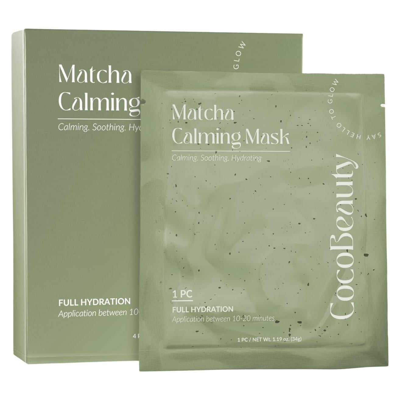 Mascarilla Peel Off CocoBeauty Matcha 16 Unidades Hidratante