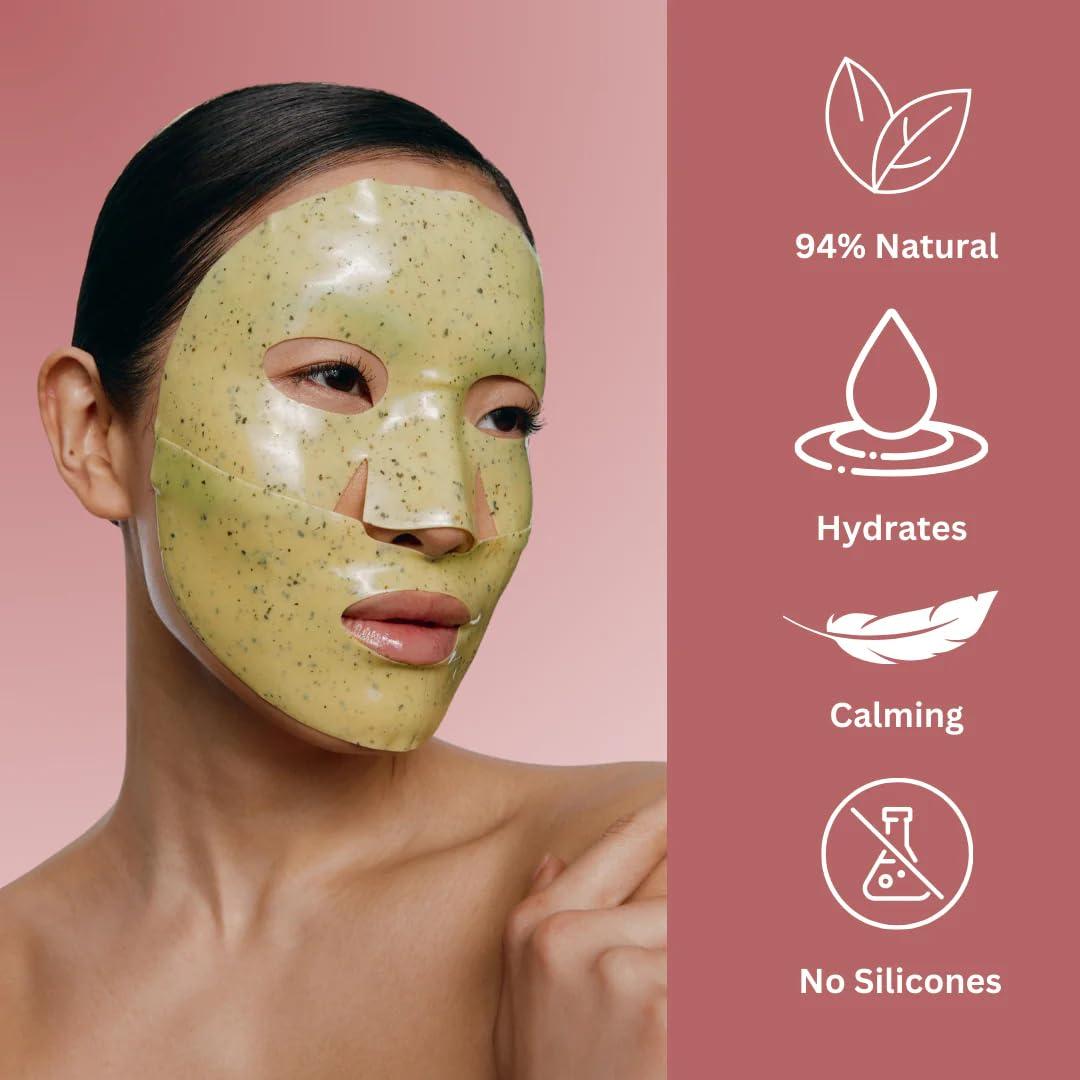 Mascarilla Peel Off CocoBeauty Matcha 16 Unidades Hidratante