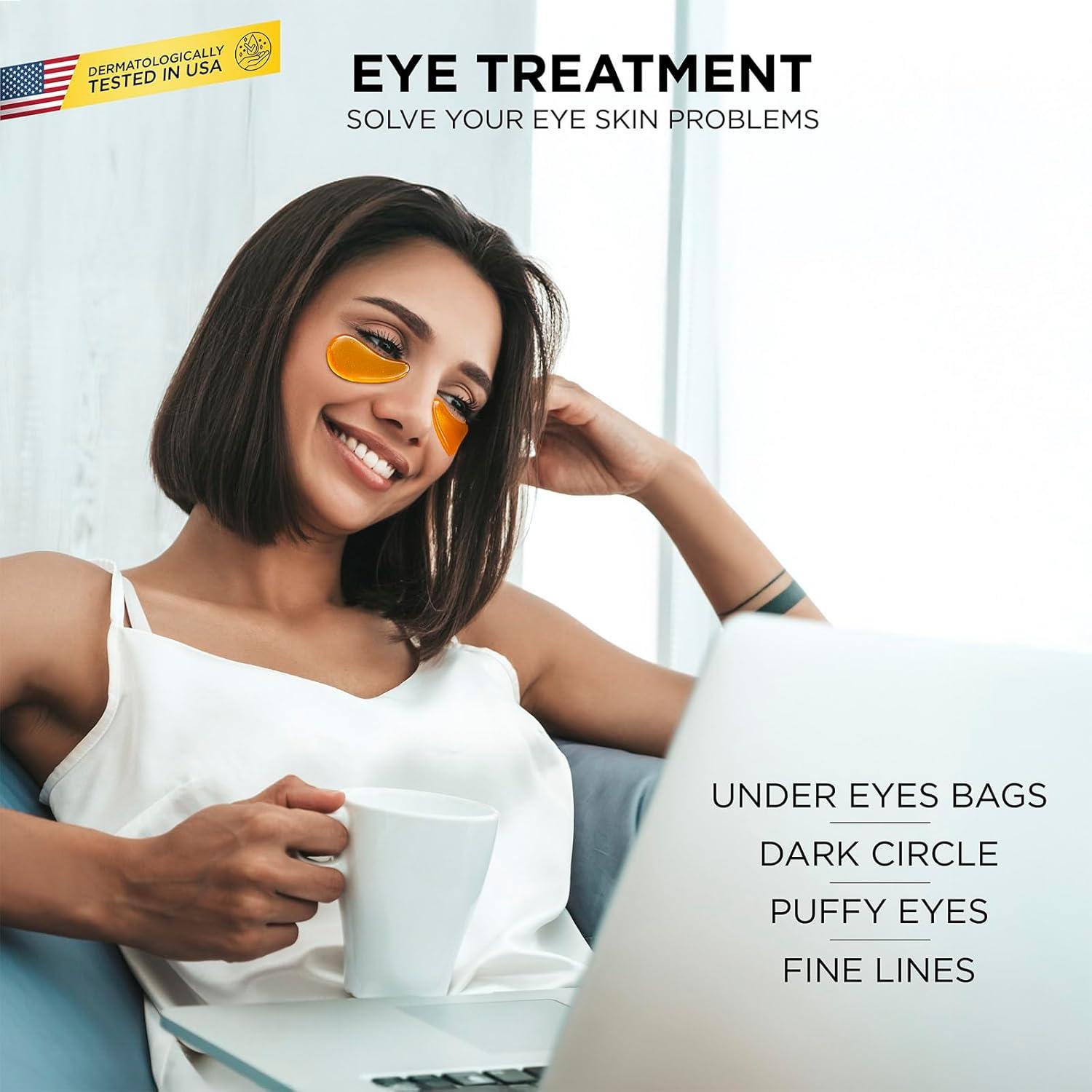 Parche para Ojos dermaUS - 20 Pares Colágeno Hidratante