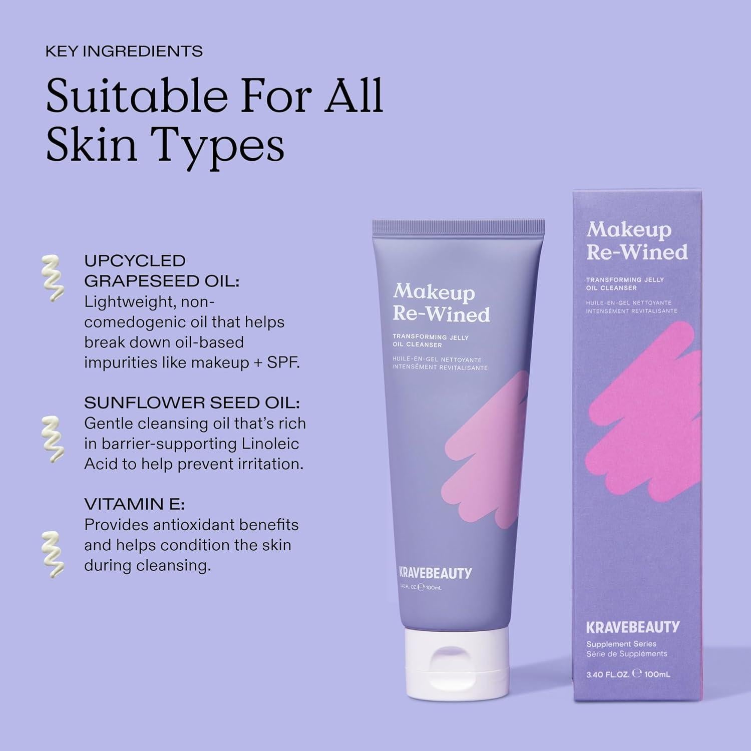 Dúo de Doble Limpieza KraveBeauty 100 ml + 120 ml Vegano