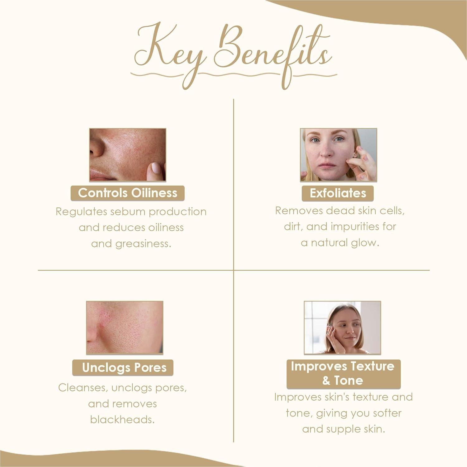 Arcilla en Polvo Rhassoul Nude Marroquí 227g - Mascarilla Facial y Limpiador Capilar