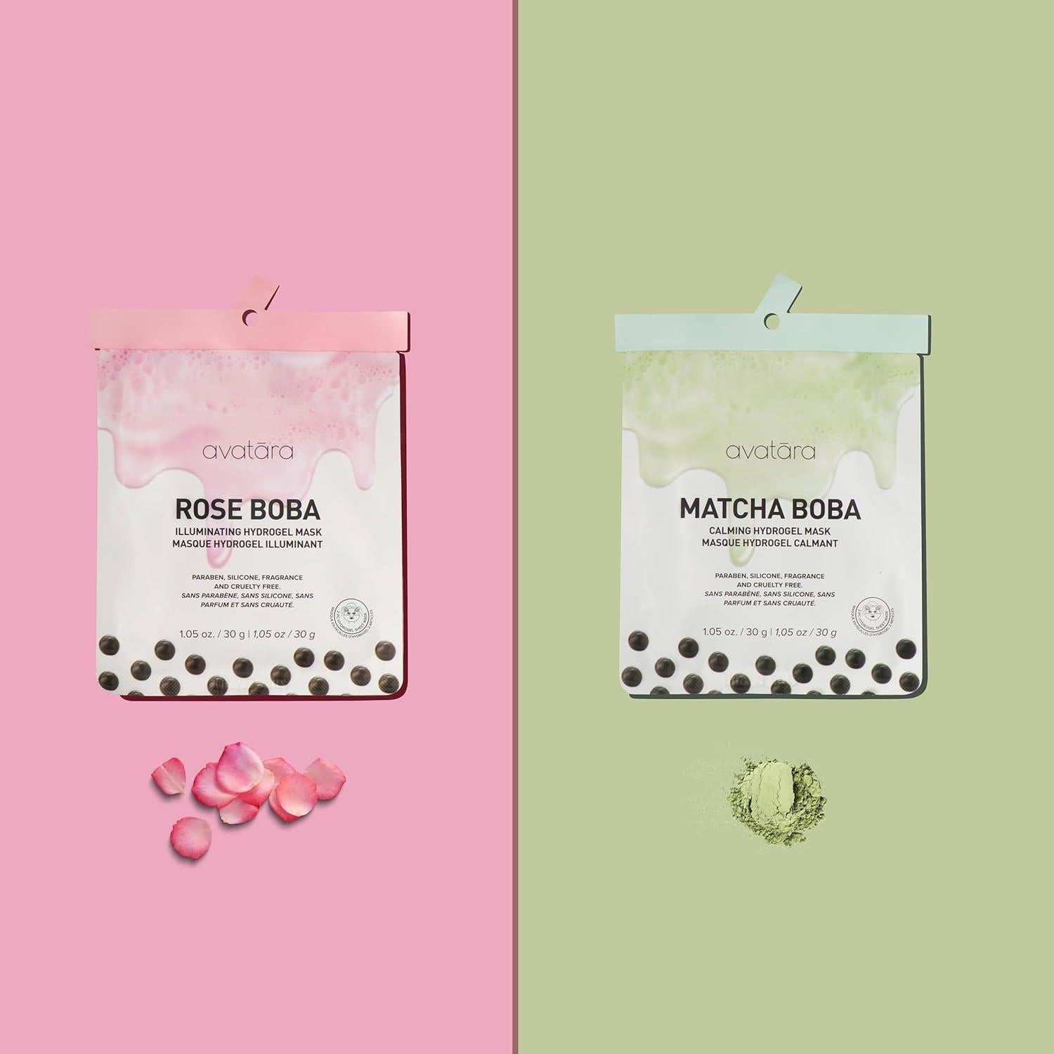 Conjunto de 10 Mascarillas Faciales Avatara - Hidratantes y Naturales