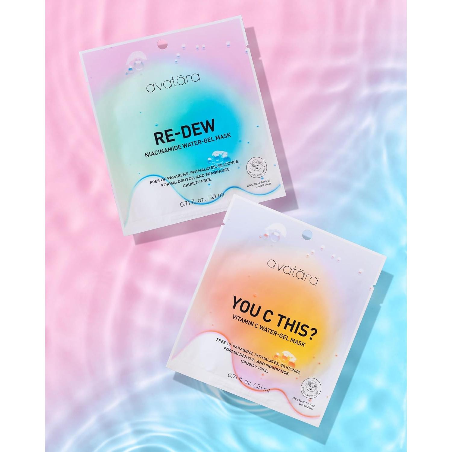 Conjunto de 10 Mascarillas Faciales Avatara - Hidratantes y Naturales