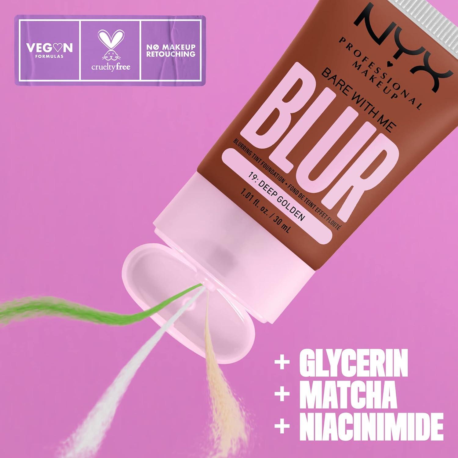 Base de Maquillaje NYX Bare With Me 30 ml - Dorado Profundo