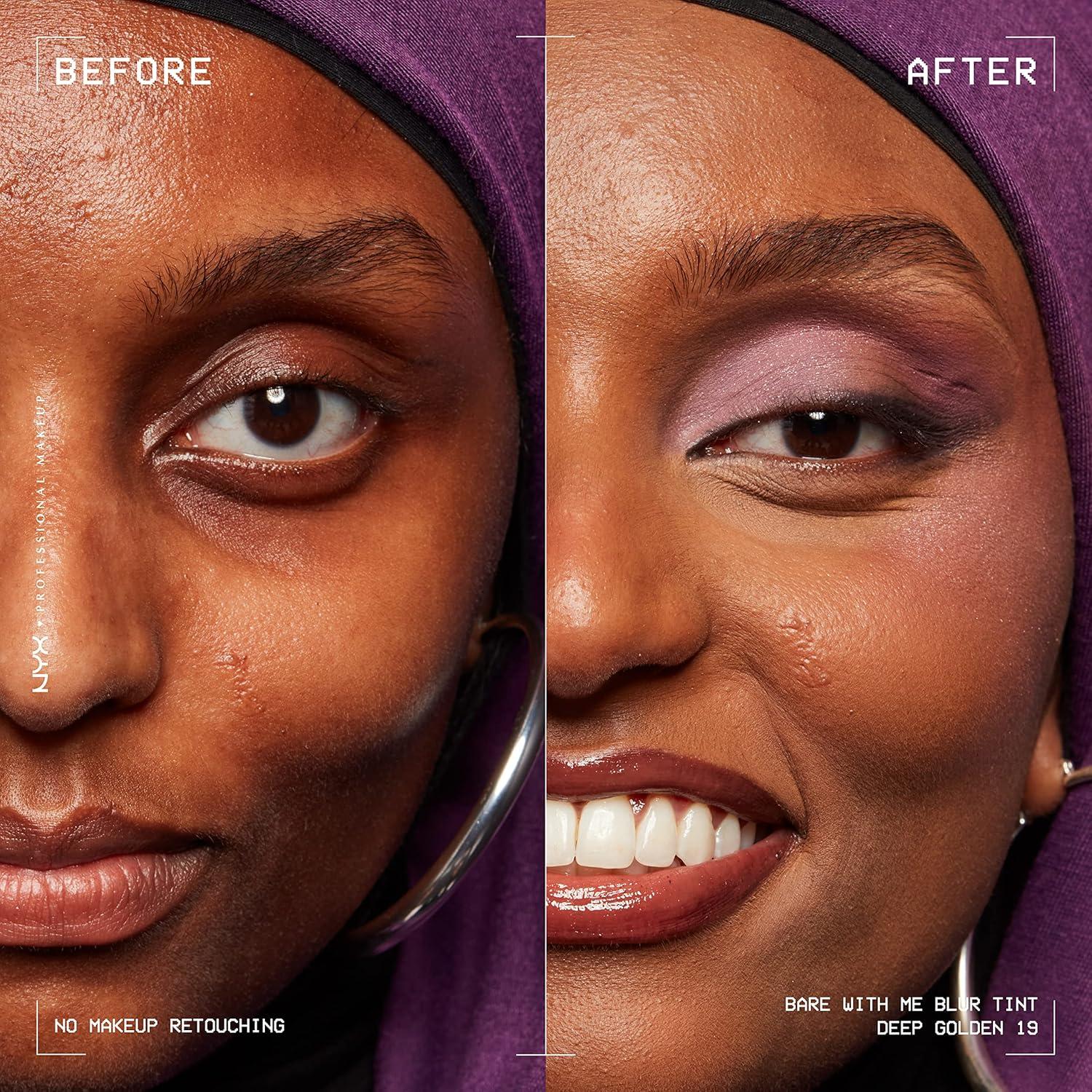 Base de Maquillaje NYX Bare With Me 30 ml - Dorado Profundo