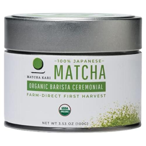 Matcha Kari - Polvo de Té Verde Orgánico 100g - Grado Barista Japonés