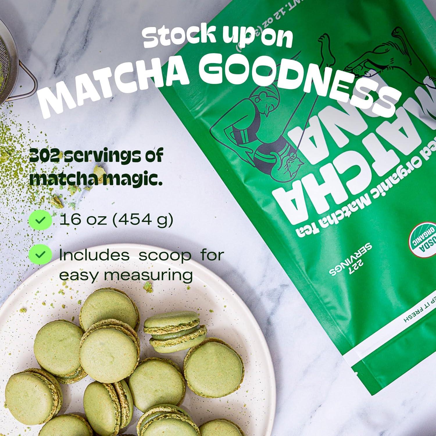 Té Verde Matcha Orgánico Culinario MatchaDNA 450g