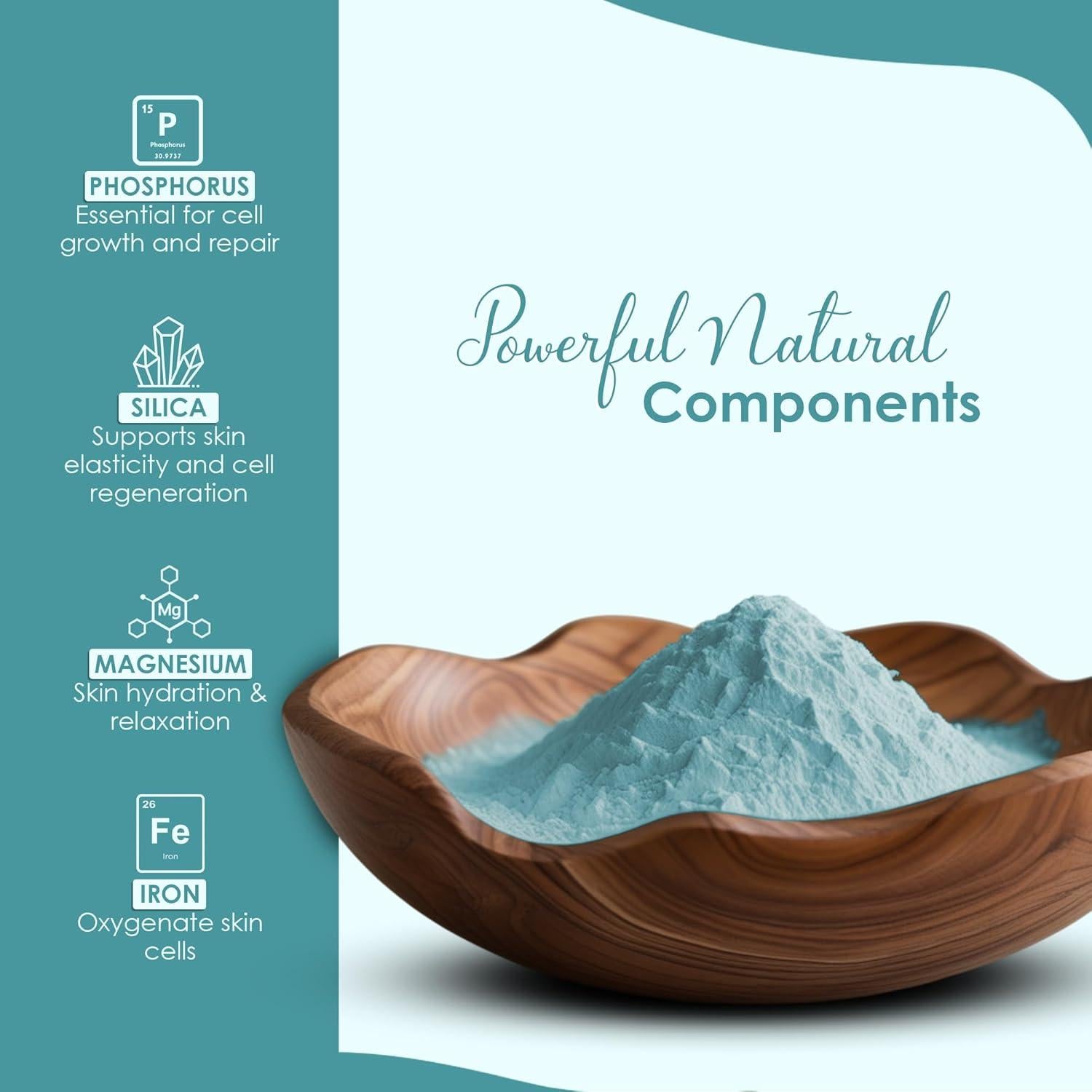 Arcilla Azul Serbia 227g - Mascarilla Facial y Capilar Natural