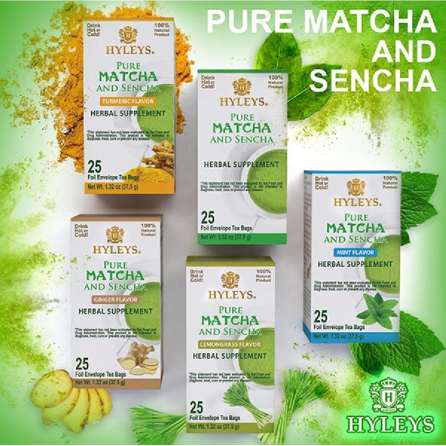 Bolsitas de Té Matcha Hyleys con Cúrcuma - 25 Unidades