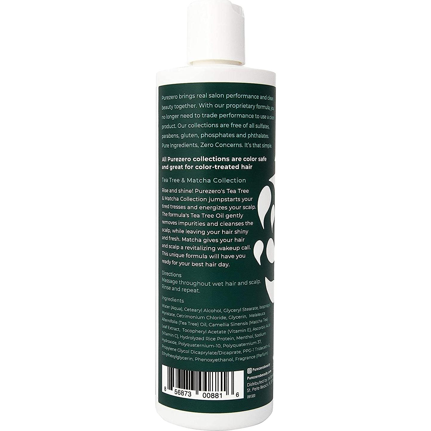 Champú y Acondicionador Purezero 1183 ml Árbol de Té y Matcha