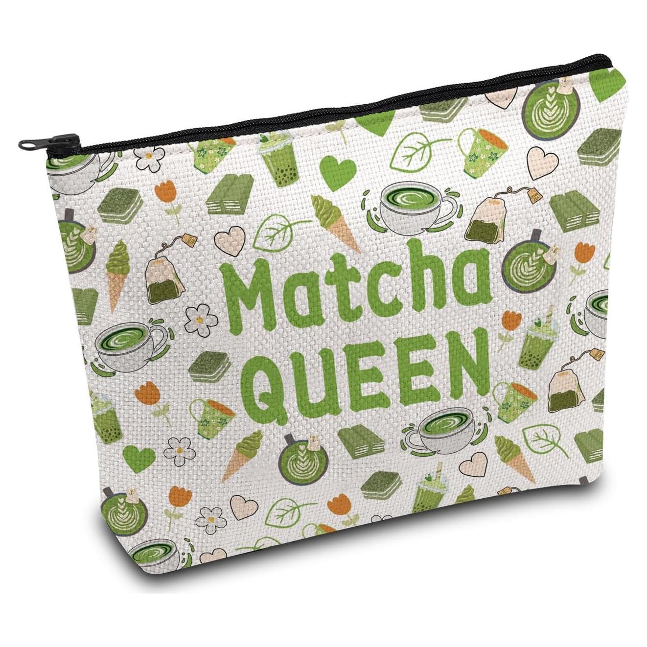 Bolsa de Cosméticos MAOFAED Reina Matcha 22.86x18.2cm